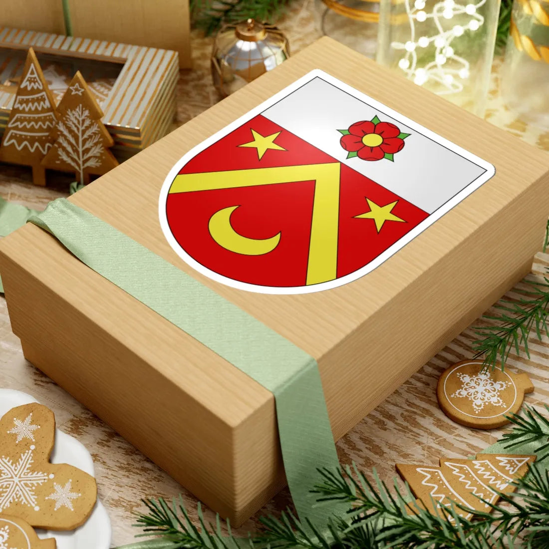 Vernay-coat of arms (Switzerland) (Coat of Arms) STICKER Vinyl Kiss-Cut Decal - The Sticker Space