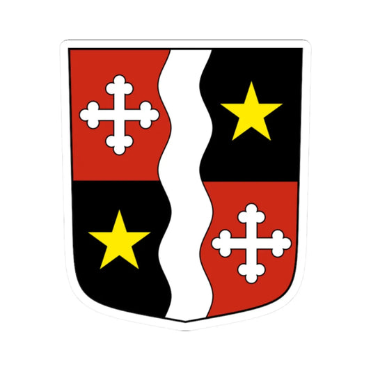 Vernayaz-blazon (Switzerland) (Coat of Arms) STICKER Vinyl Kiss-Cut Decal 2 Inch White - The Sticker Space