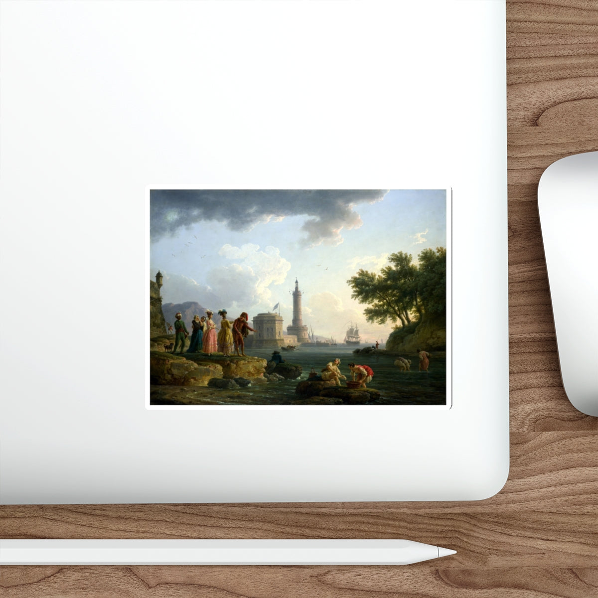 VERNET, Claude-Joseph - A Sea-Shore (Artwork) STICKER Vinyl Die-Cut Decal-The Sticker Space