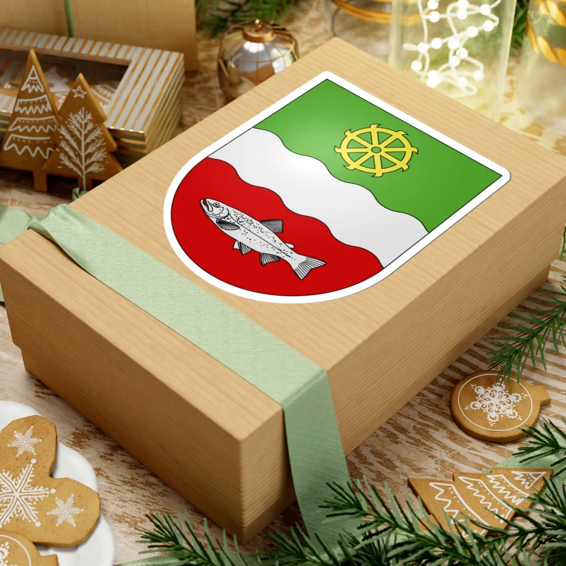 Vernier-coat of arms (Switzerland) (Coat of Arms) STICKER Vinyl Kiss-Cut Decal - The Sticker Space