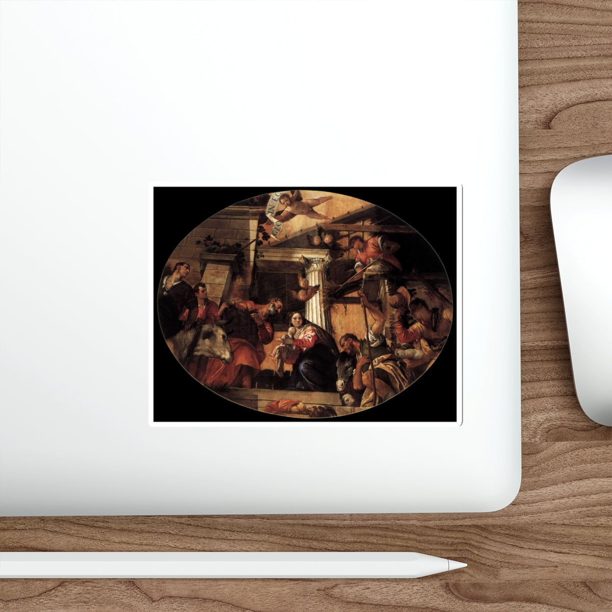 VERONESE, Paolo - Adoration of the Shepherds2 (Artwork) STICKER Vinyl Die-Cut Decal-The Sticker Space