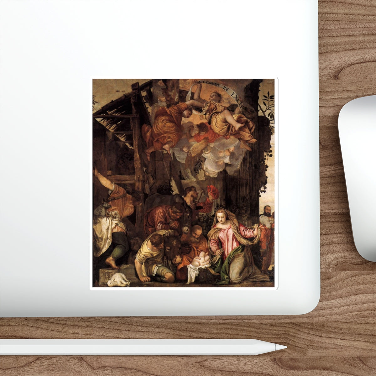 VERONESE, Paolo - Adoration of the Shepherds3 (Artwork) STICKER Vinyl Die-Cut Decal-The Sticker Space