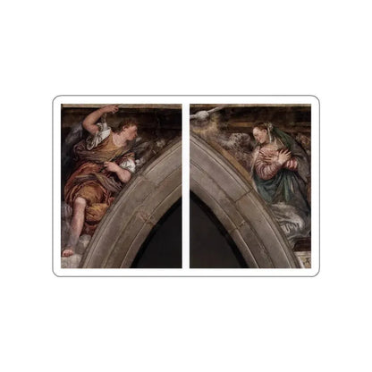 VERONESE, Paolo - Annunciation_1 (Artwork) STICKER Vinyl Die-Cut Decal White Die-Cut 3 Inch - The Sticker Space