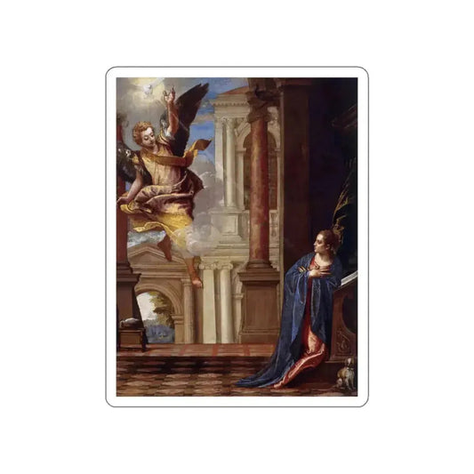 VERONESE, Paolo - Annunciation_2 (Artwork) STICKER Vinyl Die-Cut Decal White Die-Cut 2 Inch - The Sticker Space