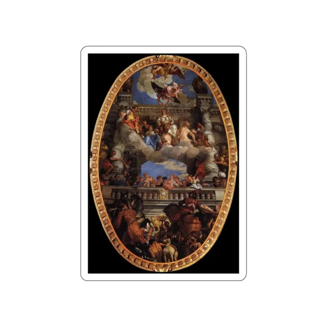 VERONESE, Paolo - Apotheosis of Venice (Artwork) STICKER Vinyl Die-Cut Decal White Die-Cut 2 Inch - The Sticker Space