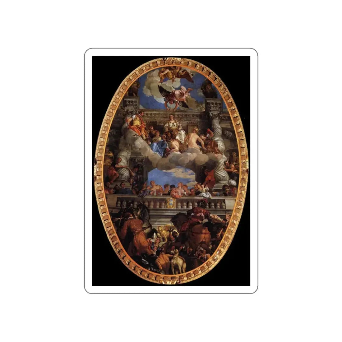 VERONESE, Paolo - Apotheosis of Venice (Artwork) STICKER Vinyl Die-Cut Decal White Die-Cut 3 Inch - The Sticker Space