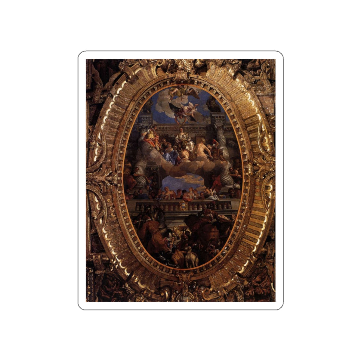 VERONESE, Paolo - Apotheosis of Venice3 (Artwork) STICKER Vinyl Die-Cut Decal-White-The Sticker Space