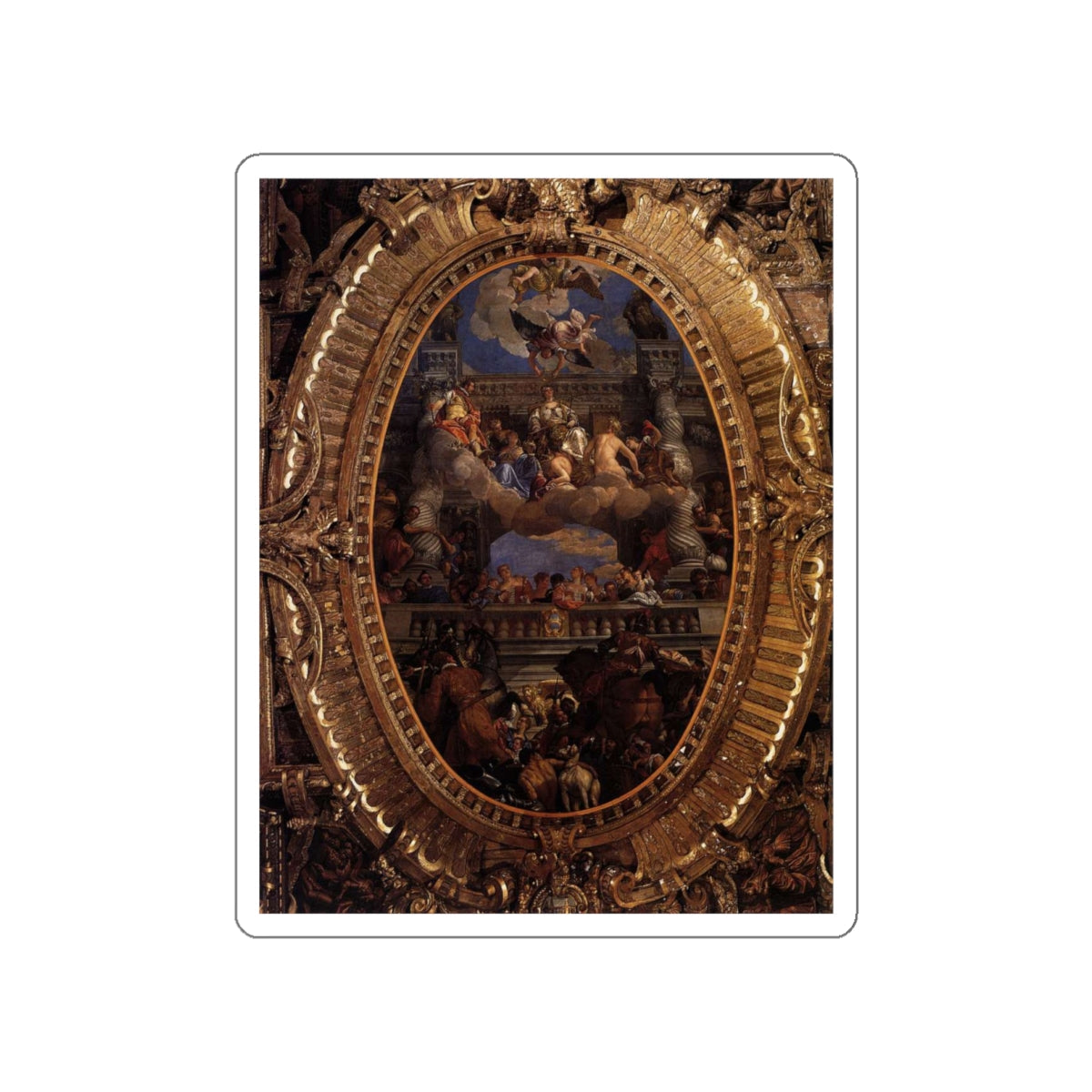 VERONESE, Paolo - Apotheosis of Venice3 (Artwork) STICKER Vinyl Die-Cut Decal-White-The Sticker Space