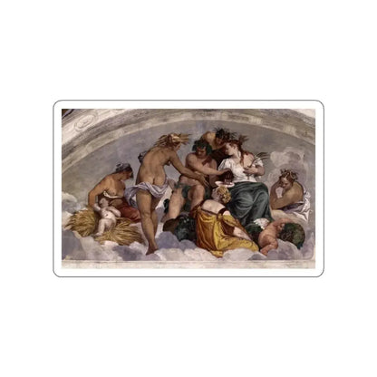 VERONESE, Paolo - Bacchus and Ceres (Artwork) STICKER Vinyl Die-Cut Decal White Die-Cut 2 Inch - The Sticker Space