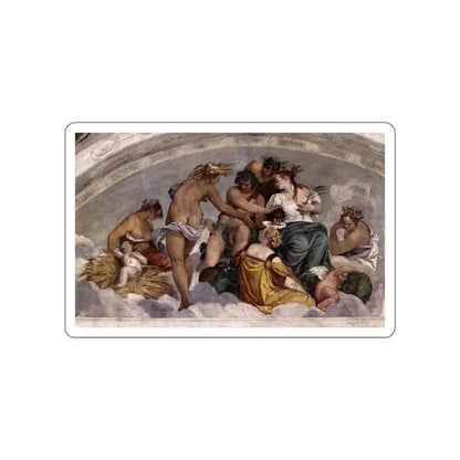 VERONESE, Paolo - Bacchus and Ceres (Artwork) STICKER Vinyl Die-Cut Decal White Die-Cut 4 Inch - The Sticker Space