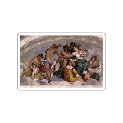 VERONESE, Paolo - Bacchus and Ceres (Artwork) STICKER Vinyl Die-Cut Decal-White-The Sticker Space