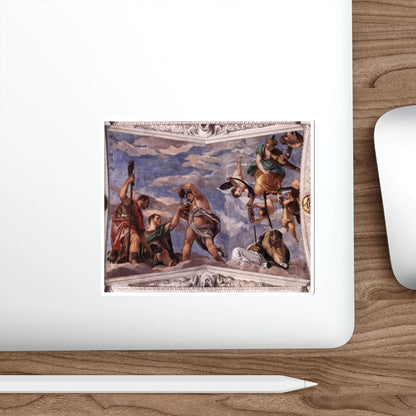 VERONESE, Paolo - Bacchus, Vertumnus and Saturn (Artwork) STICKER Vinyl Die-Cut Decal-The Sticker Space