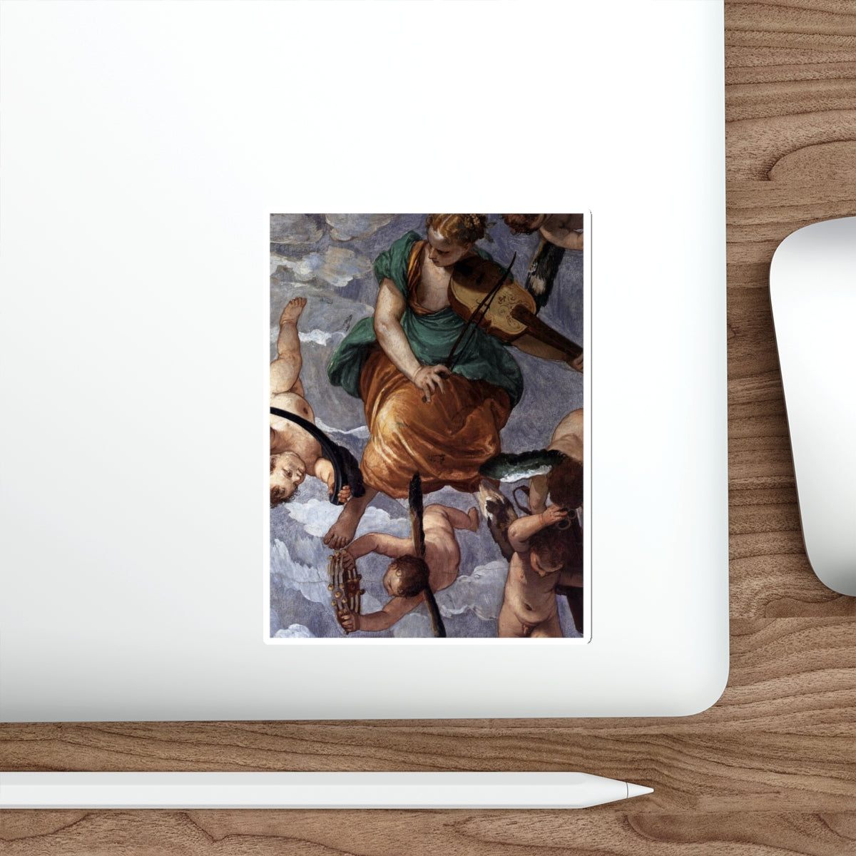 VERONESE, Paolo - Bacchus, Vertumnus and Saturn (detail) (Artwork) STICKER Vinyl Die-Cut Decal-The Sticker Space