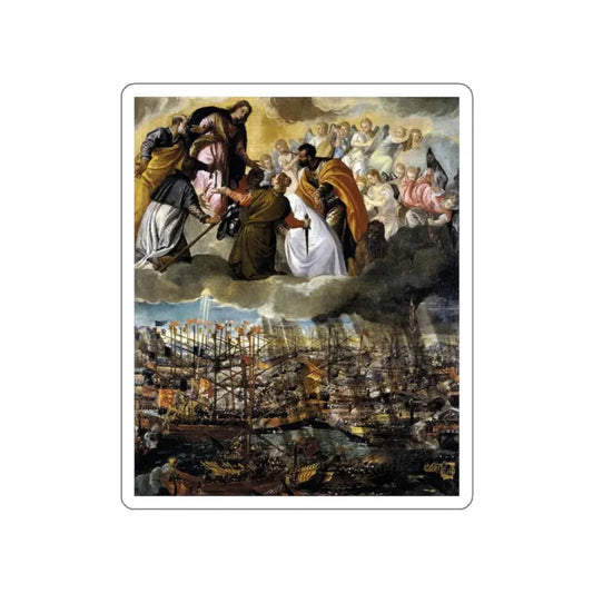 VERONESE, Paolo - Battle of Lepanto (Artwork) STICKER Vinyl Die-Cut Decal White Die-Cut 2 Inch - The Sticker Space