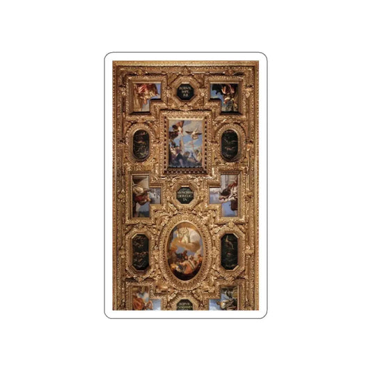 VERONESE, Paolo - Ceiling decoration (detail) (Artwork) STICKER Vinyl Die-Cut Decal White Die-Cut 2 Inch - The Sticker Space