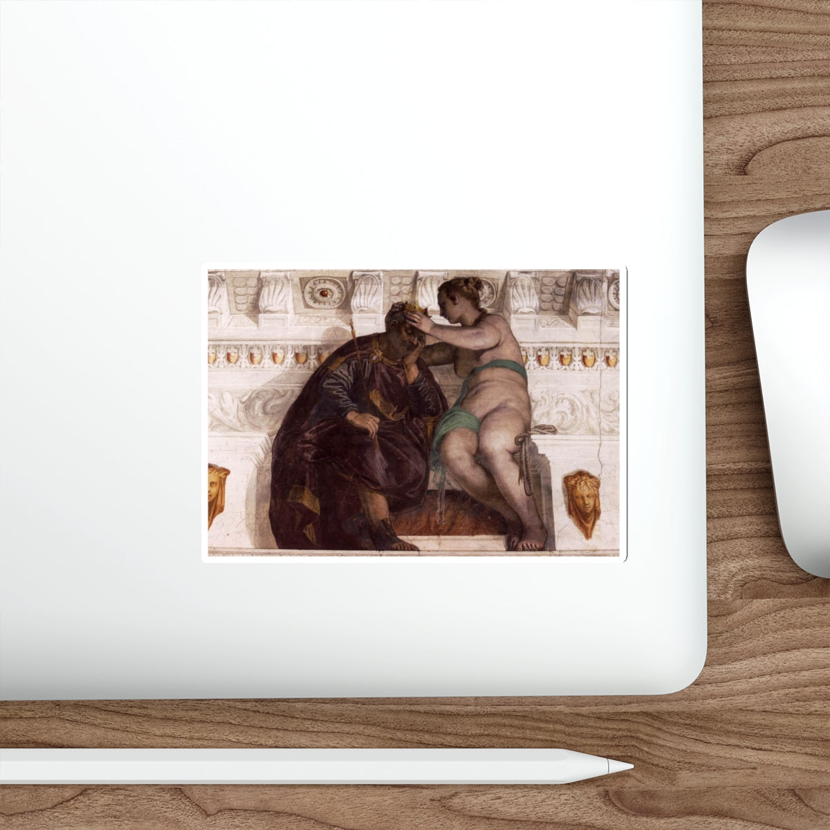 VERONESE, Paolo - Chance Crowning a Sleeping Man (Artwork) STICKER Vinyl Die-Cut Decal-The Sticker Space