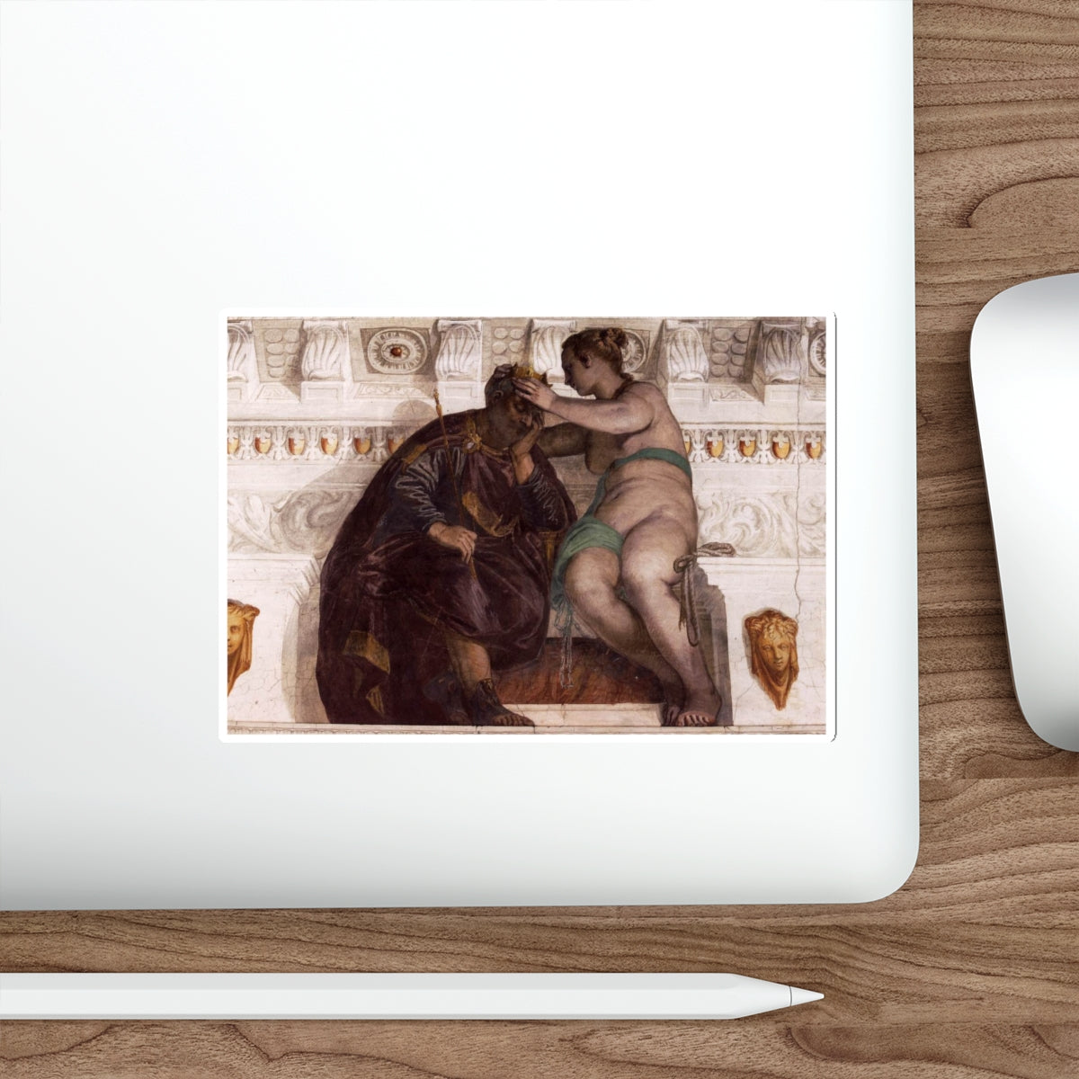 VERONESE, Paolo - Chance Crowning a Sleeping Man (Artwork) STICKER Vinyl Die-Cut Decal-The Sticker Space