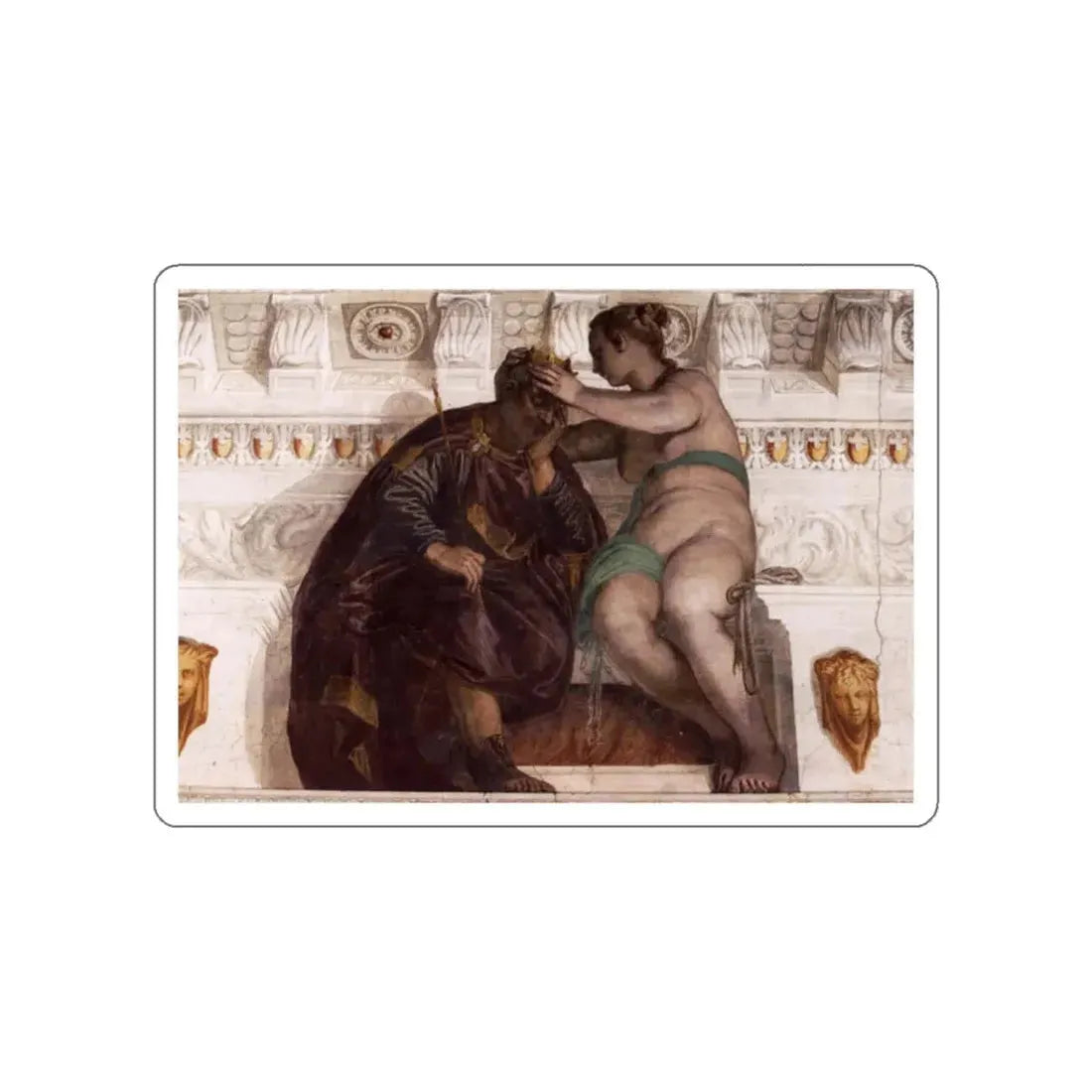 VERONESE, Paolo - Chance Crowning a Sleeping Man (Artwork) STICKER Vinyl Die-Cut Decal - The Sticker Space