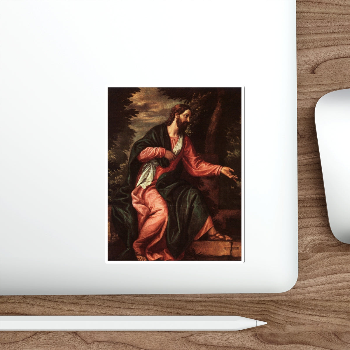 VERONESE, Paolo - Christ and the Woman of Samaria d (Artwork) STICKER Vinyl Die-Cut Decal-The Sticker Space