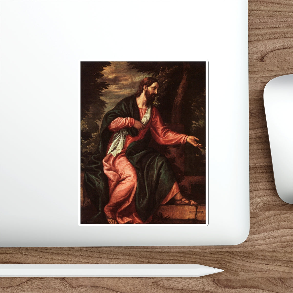 VERONESE, Paolo - Christ and the Woman of Samaria d (Artwork) STICKER Vinyl Die-Cut Decal-The Sticker Space