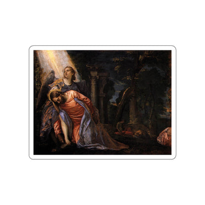 VERONESE, Paolo - Christ in the Garden of Gethsemane (Artwork) STICKER Vinyl Die-Cut Decal-White-The Sticker Space