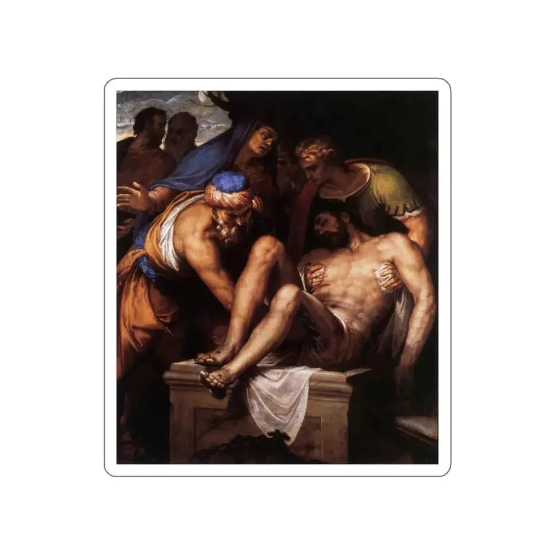 VERONESE, Paolo - Deposition of Christ (Artwork) STICKER Vinyl Die-Cut Decal White Die-Cut 6 Inch - The Sticker Space