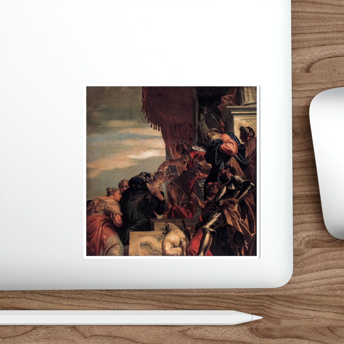 VERONESE, Paolo - Esther Crowned by Ahasuerus (Artwork) STICKER Vinyl Die-Cut Decal-The Sticker Space