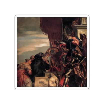 VERONESE, Paolo - Esther Crowned by Ahasuerus (Artwork) STICKER Vinyl Die-Cut Decal White Die-Cut 4 Inch - The Sticker Space
