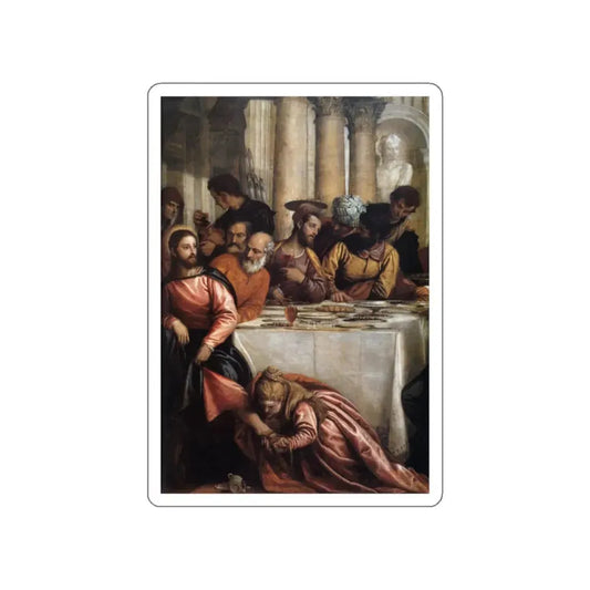 VERONESE, Paolo - Feast at the House of Simon (detail)2 (Artwork) STICKER Vinyl Die-Cut Decal White Die-Cut 2 Inch - The Sticker Space