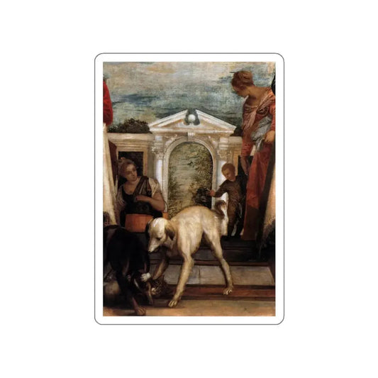 VERONESE, Paolo - Feast at the House of Simon (detail)4 (Artwork) STICKER Vinyl Die-Cut Decal White Die-Cut 2 Inch - The Sticker Space