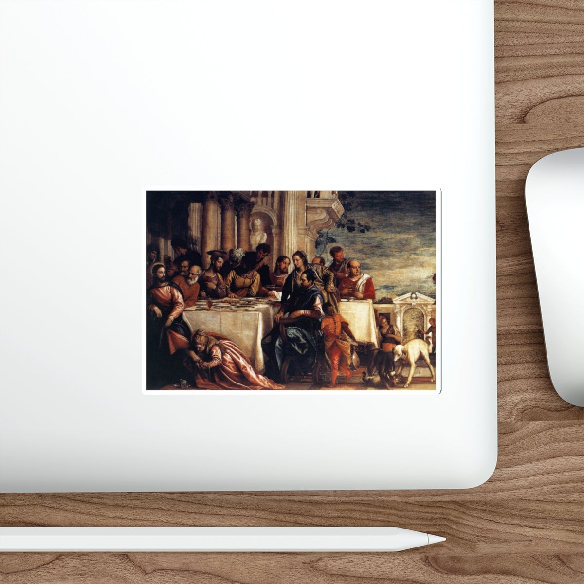 VERONESE, Paolo - Feast at the House of Simon (detail) (Artwork) STICKER Vinyl Die-Cut Decal-The Sticker Space