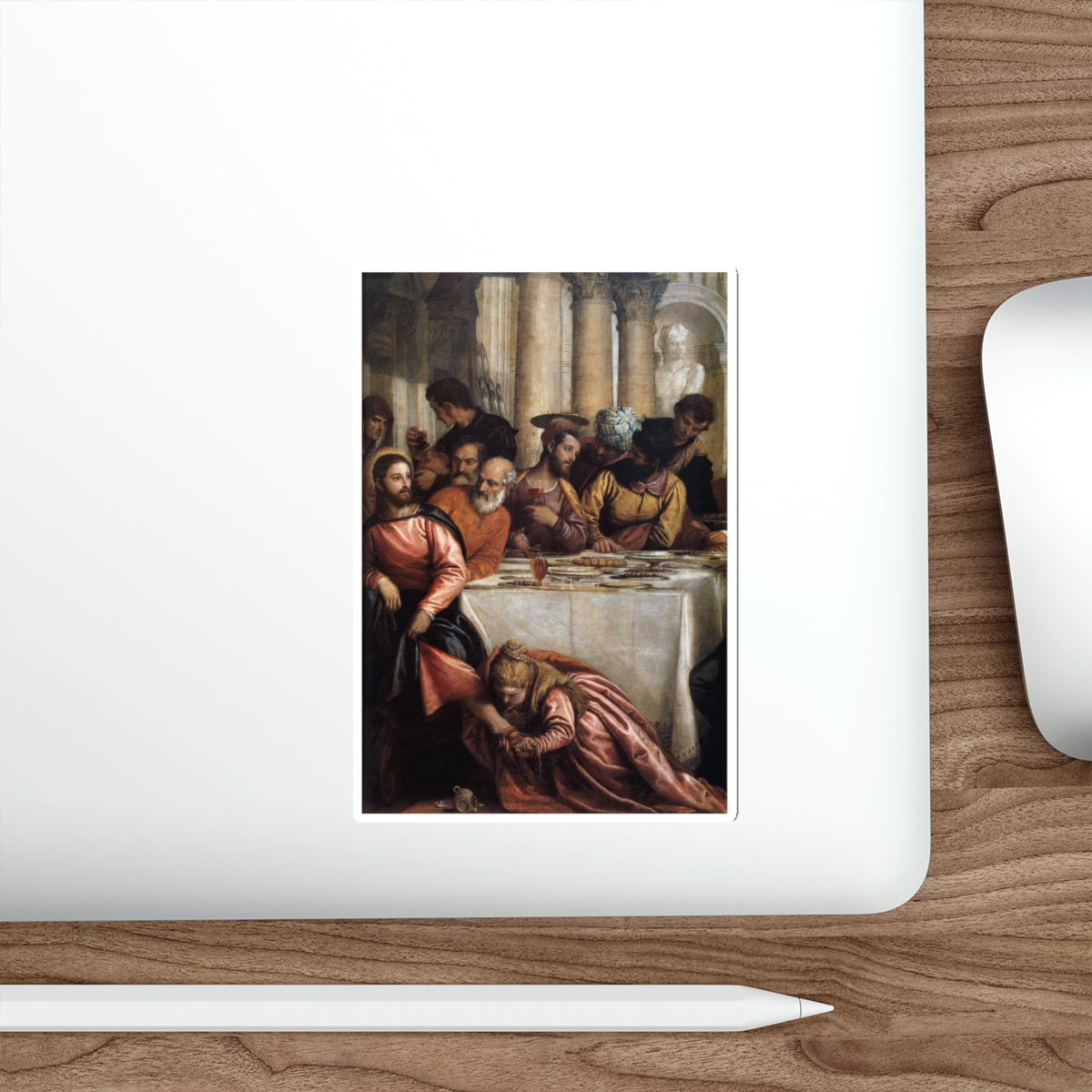 VERONESE, Paolo - Feast at the House of Simon (detail)2 (Artwork) STICKER Vinyl Die-Cut Decal-The Sticker Space