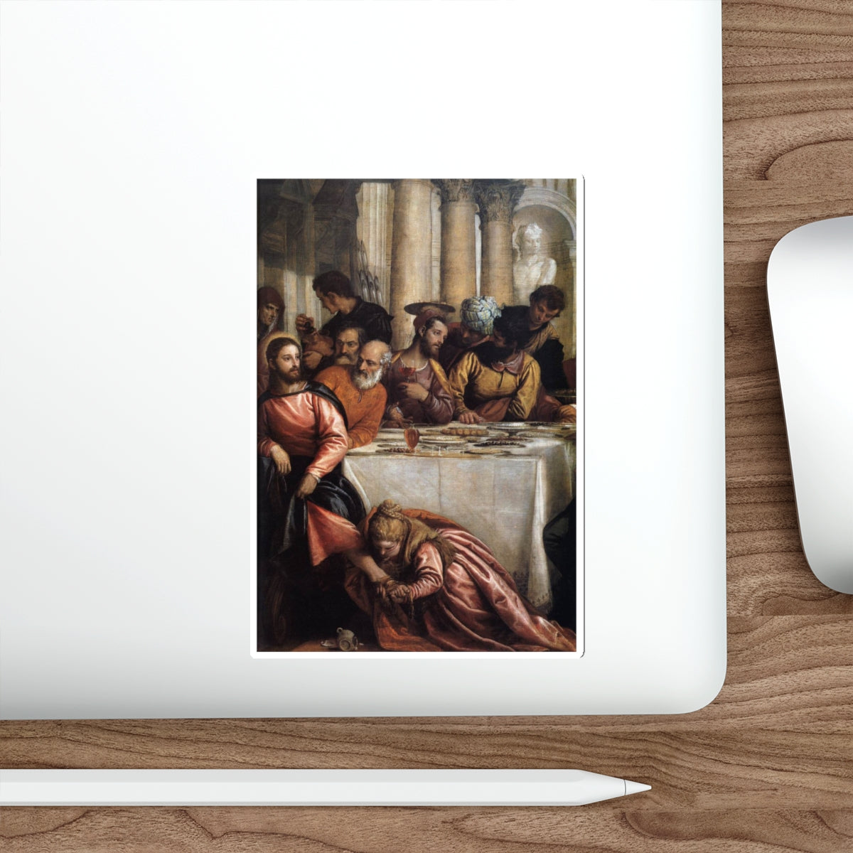 VERONESE, Paolo - Feast at the House of Simon (detail)2 (Artwork) STICKER Vinyl Die-Cut Decal-The Sticker Space