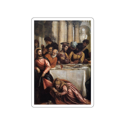 VERONESE, Paolo - Feast at the House of Simon (detail)2 (Artwork) STICKER Vinyl Die-Cut Decal-White-The Sticker Space