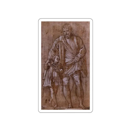 VERONESE, Paolo - Iseppo and Adriano da Porto (Artwork) STICKER Vinyl Die-Cut Decal White Die-Cut 2 Inch - The Sticker Space