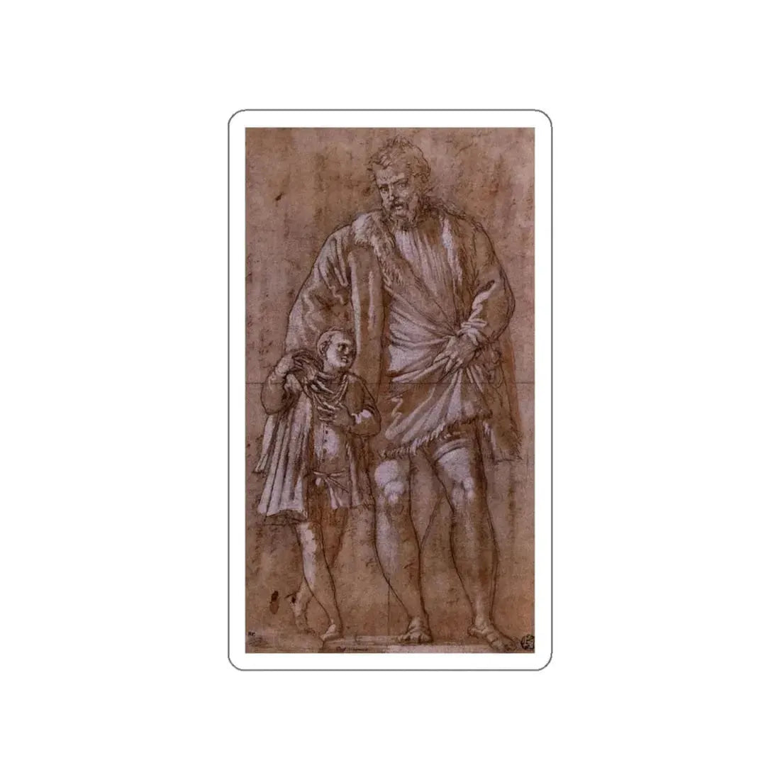 VERONESE, Paolo - Iseppo and Adriano da Porto (Artwork) STICKER Vinyl Die-Cut Decal White Die-Cut 3 Inch - The Sticker Space