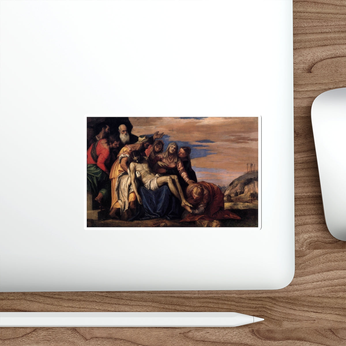 VERONESE, Paolo - Lamentation over the Dead Christ (Artwork) STICKER Vinyl Die-Cut Decal-The Sticker Space