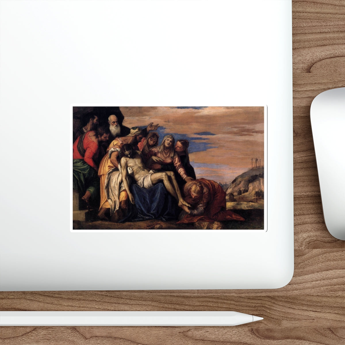 VERONESE, Paolo - Lamentation over the Dead Christ (Artwork) STICKER Vinyl Die-Cut Decal-The Sticker Space