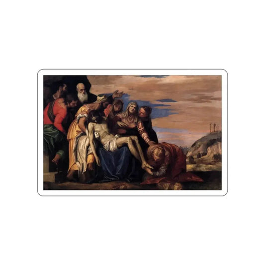 VERONESE, Paolo - Lamentation over the Dead Christ (Artwork) STICKER Vinyl Die-Cut Decal White Die-Cut 2 Inch - The Sticker Space