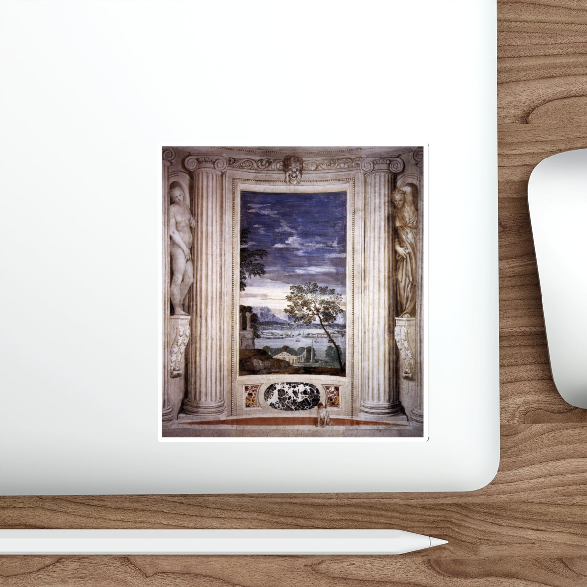 VERONESE, Paolo - Landscape with Harbour (Artwork) STICKER Vinyl Die-Cut Decal-The Sticker Space