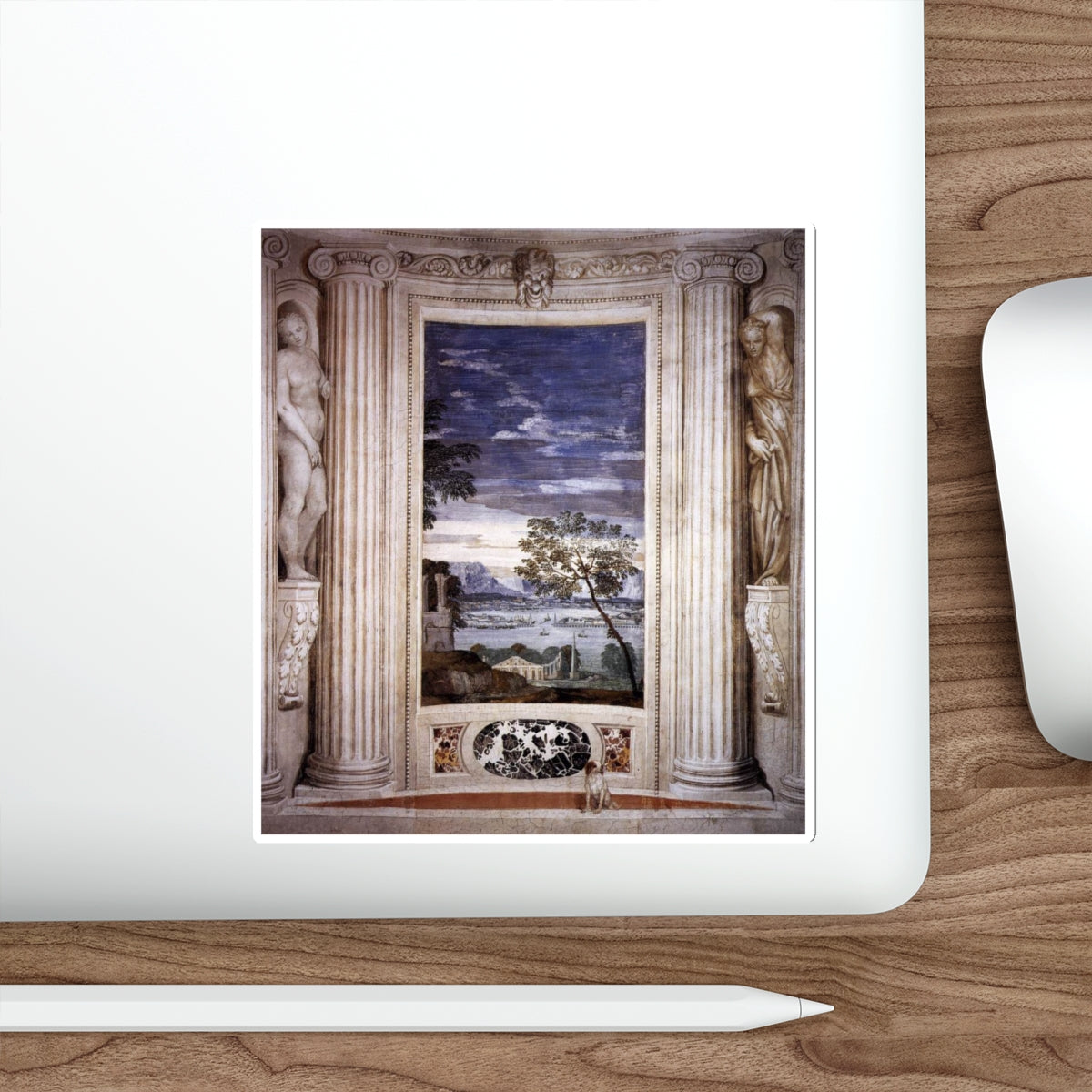 VERONESE, Paolo - Landscape with Harbour (Artwork) STICKER Vinyl Die-Cut Decal-The Sticker Space