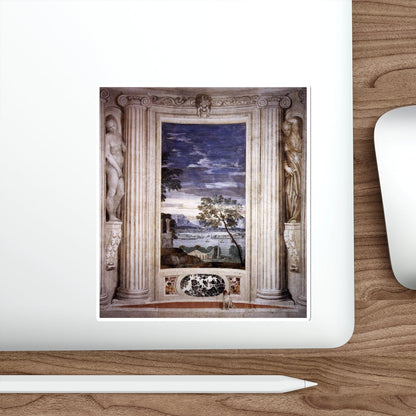 VERONESE, Paolo - Landscape with Harbour (Artwork) STICKER Vinyl Die-Cut Decal-The Sticker Space