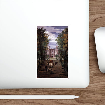 VERONESE, Paolo - Landscape with Villa and Carriages (detail) (Artwork) STICKER Vinyl Die-Cut Decal-The Sticker Space