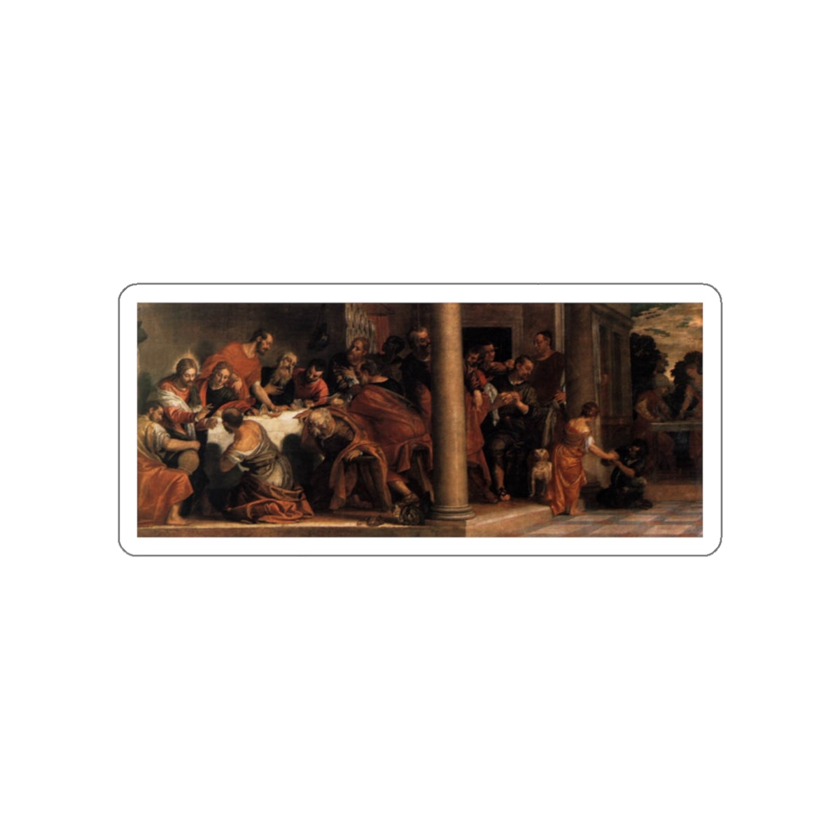 VERONESE, Paolo - Last Supper (Artwork) STICKER Vinyl Die-Cut Decal-White-The Sticker Space