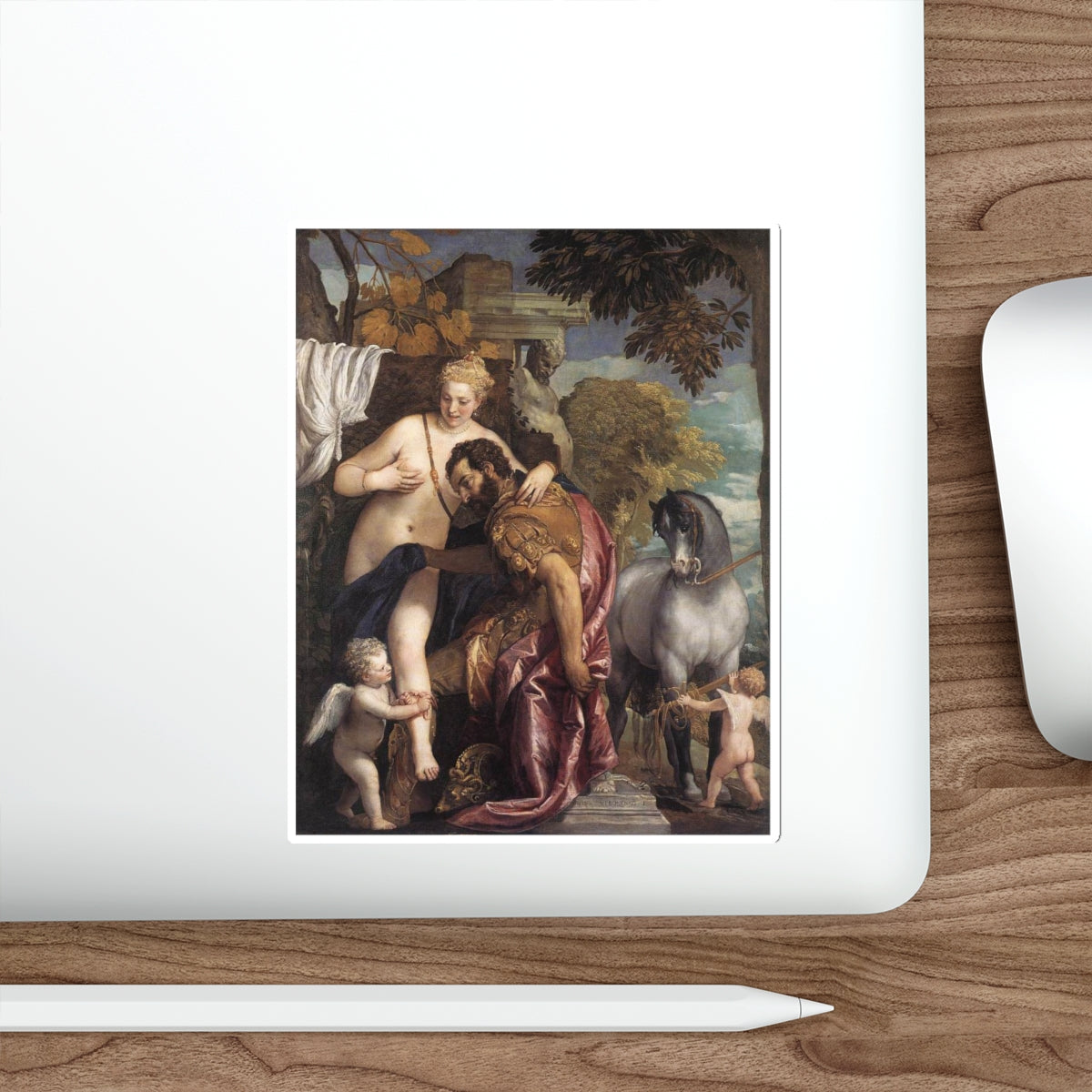 VERONESE, Paolo - Mars and Venus United by Love (Artwork) STICKER Vinyl Die-Cut Decal-The Sticker Space