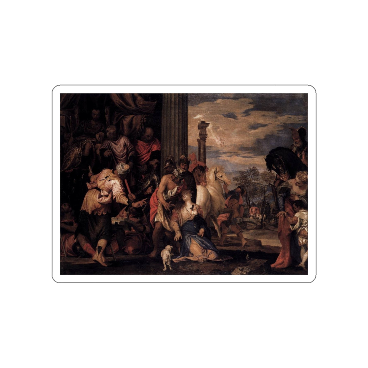 VERONESE, Paolo - Martyrdom of St Justina (Artwork) STICKER Vinyl Die-Cut Decal-White-The Sticker Space