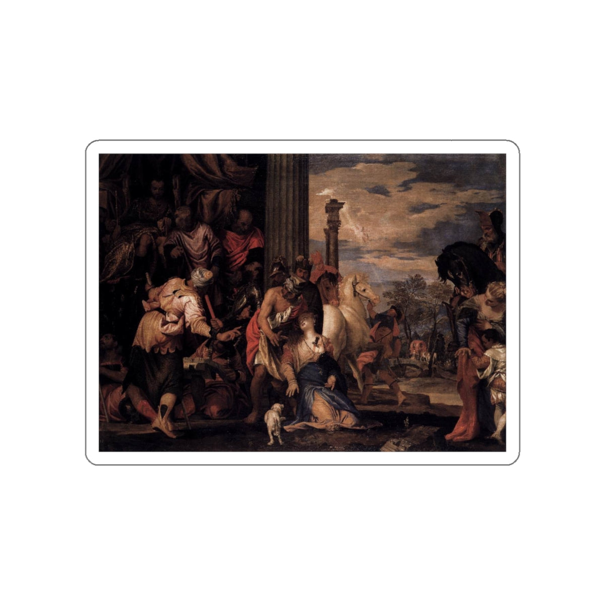 VERONESE, Paolo - Martyrdom of St Justina (Artwork) STICKER Vinyl Die-Cut Decal-White-The Sticker Space