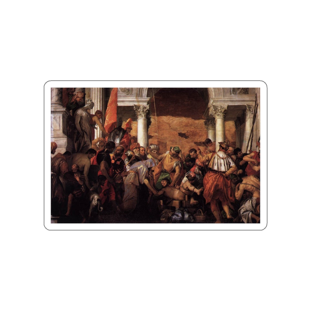 VERONESE, Paolo - Martyrdom of St Sebastian (Artwork) STICKER Vinyl Die-Cut Decal-White-The Sticker Space