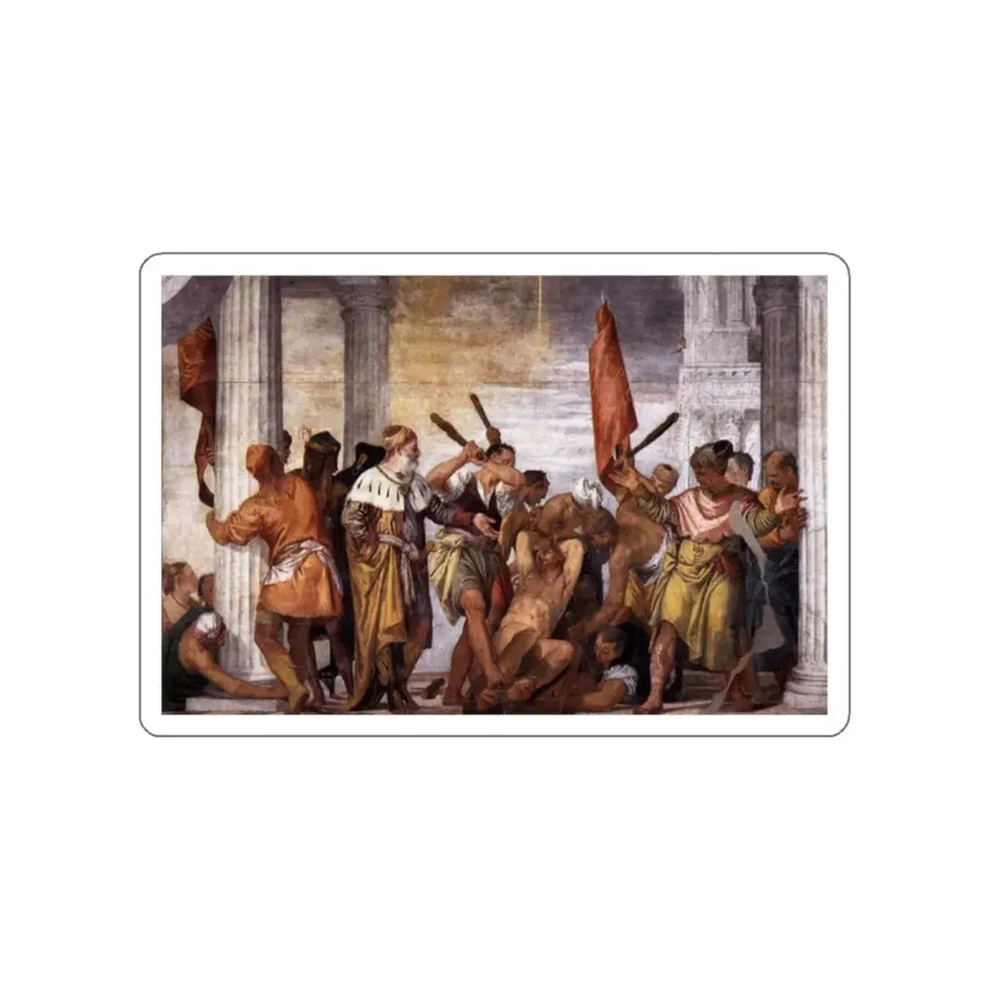 VERONESE, Paolo - Martyrdom of St Sebastian2 (Artwork) STICKER Vinyl Die-Cut Decal White Die-Cut 2 Inch - The Sticker Space