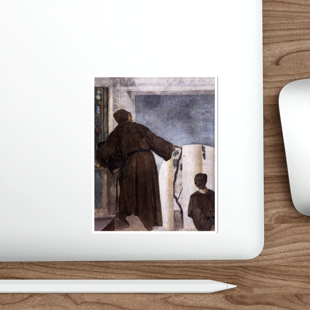 VERONESE, Paolo - Monk with a Black Boy (Artwork) STICKER Vinyl Die-Cut Decal-The Sticker Space